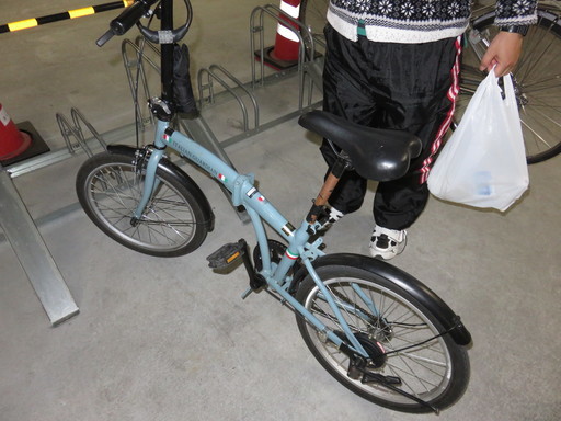 中古4カ月折り畳み自転車