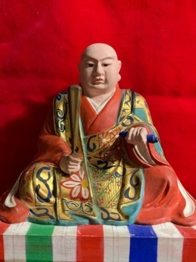 細密極上 彩色 日蓮大聖人坐像 手彫り木彫り | noonanwaste.com