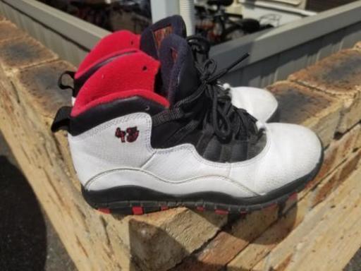 【中古】NIKE AIR JORDAN10ダブルニッケル レディース、キッズ向け22cm