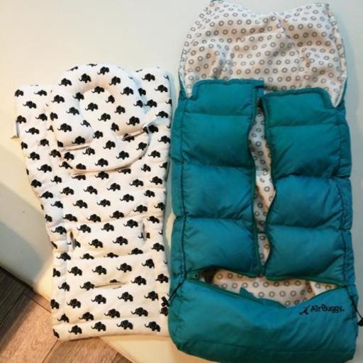 パンクあり】エアバギー&マキシコシ+マット+フットマフ