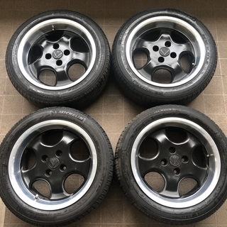 PCD100 4H 7J 15インチ タイヤホイール4本セット RH CUP