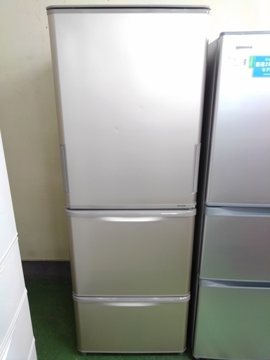 【12ヶ月保証！！】SHARP　3ﾄﾞｱ冷蔵庫　2018年製造　SJ-W352D