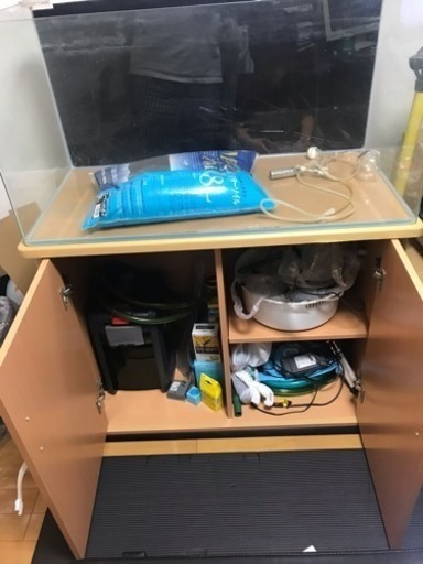 （修正）90cm水槽、水槽台、ADAソーラー1、エーハイムpro3他 修正）90cm水槽、水槽台、ADAソーラー1、エーハイムpro3他