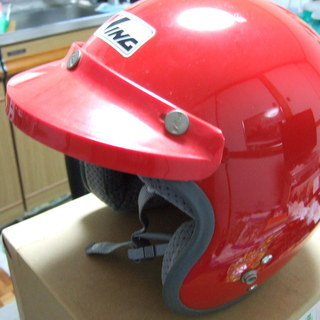 ★ バイク用ヘルメット / ジェットヘル 赤色 / SGマーク入り
