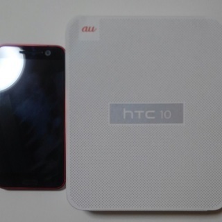 美品　HTC10（HTV32）カメリアレッド【SIMフリー】