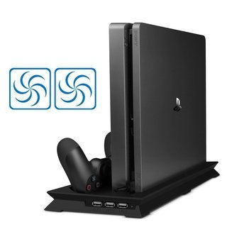 【長時間ゲームする方へ！】PS4専用　多機能縦置きスタンド 2台...