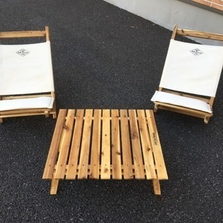 ロースタイルチェア テーブルセット JACK&MARIE(値下げ)