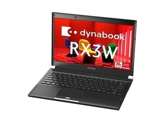 東芝 dynabook RX3 Corei3 4GB 80GB(SSD搭載) Windows10 Office2010