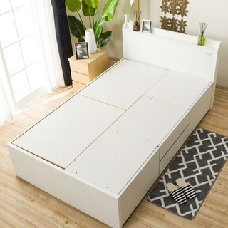 ニトリ　セミダブルベッドフレーム マットレス付き ニトリ】セミダブルベッドフレーム※マットレスも付けられます！