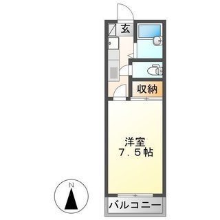 山県市高富　１Ｋアパート　家賃２.９万　ラセールミスⅡ。岐阜バス　森まで徒歩４分 - 山県市