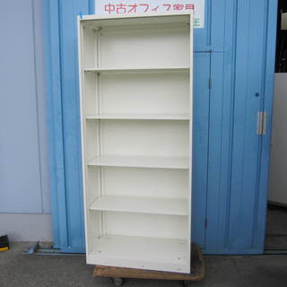オープン書庫　ホワイト　オカムラ製
