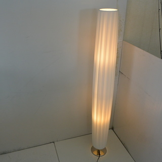 円柱の間接照明スタンド プリーツシェードランプ フロアランプ