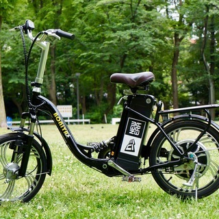 ★高速 モペット型自転車18インチ 48Ｖ大容量リチウムイオン電...