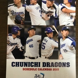 中日ドラゴンズ カレンダー2019
