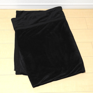 黒（ブラック）の毛布 シングル