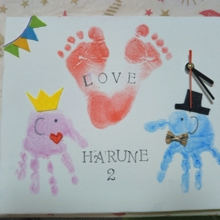 ららぽーと富士見での赤ちゃんから参加できる手形足形ぺったんアート...