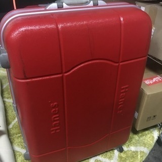 ★☆ 値下げしました！Hanes スーツケース 赤 鍵なし