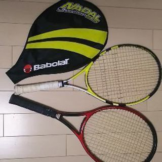 硬式テニスラケット   大人用+ジュニア用セット