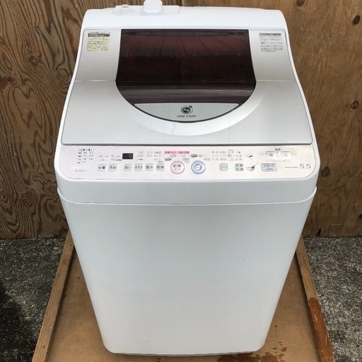 【配送無料】5.5kg 洗濯乾燥機 SHARP ES-TG55J