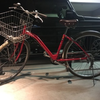 自転車 FIKA 26インチ　赤色