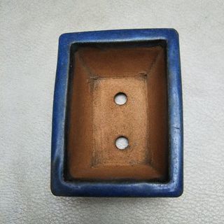 鳥泥呂均窯外縁長方鉢