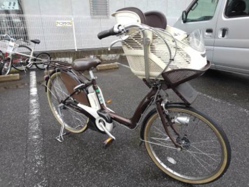 値下げしました！中古自転車５７９（防犯登録６００円無料） 電動自転車　ブリヂストン　アンジェリーノ　A26L60　リチウム電池６Ah　 22×26インチ