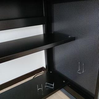 パソコンデスク：ブラウン