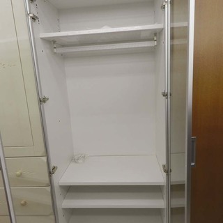 ワードローブ ガラス扉仕様 幅80㎝ 【wahl ヴァール】 クローゼット モダン 札幌市 北区 屯田 ワードローブ ガラス扉仕様 幅80㎝ 【wahl ヴァール】 クローゼット