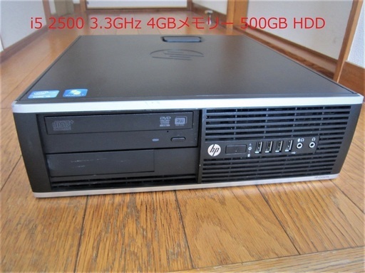 動作品】☆hp-Compaq 6200 Elite SFF-Corei5-2500-3.3GHZ-4GBメモリー