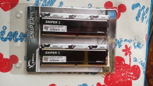 G.SKILL F4-3600C19D-16GSXWB (DDR4 PC4-28800 8GB 2枚組) 中古