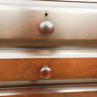 民芸調 タンス 引戸収納付きハイチェスト 箪笥  ☆ PayPay(ペイペイ)決済可能 ☆ 札幌市 北区 屯田