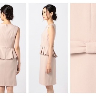 ☆新品タグ付き☆TOCCA 美シルエット 上品ぺプラムドレス / サイズ0