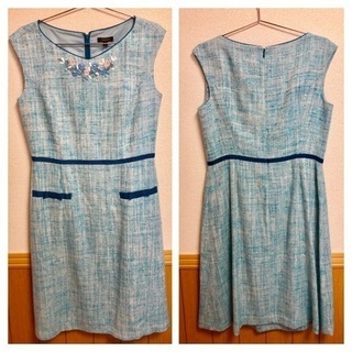 ☆新品タグ付き☆TOCCA ツイード お花モチーフドレス / サイズ4