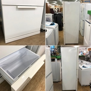 美品【 MUJI 】無印良品 355L 4ドア 電気冷凍冷蔵庫 自動製氷機 シンプルデザイン AMJ-36C