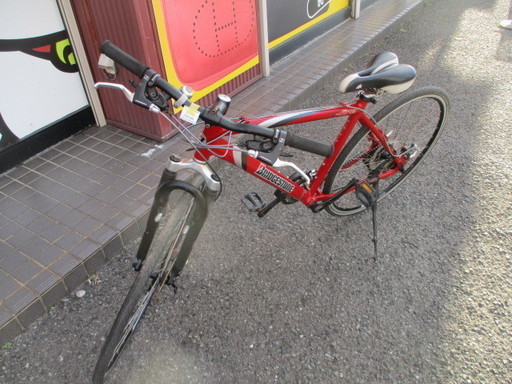 【エコプラス小倉南店】BRIDGESTONE クロスバイク X-FIRE 赤 3×7段変速 ☆スタッフ向井オススメ☆ 中古車 自転車 チャリ スポーツ車