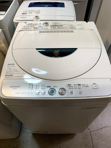 【送料無料・設置無料サービス有り】洗濯機 SHARP ES-FG45L 中古
