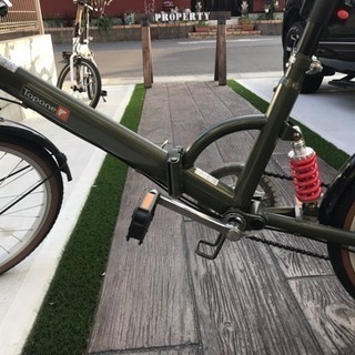 折りたたみ自転車  パンクしてます。