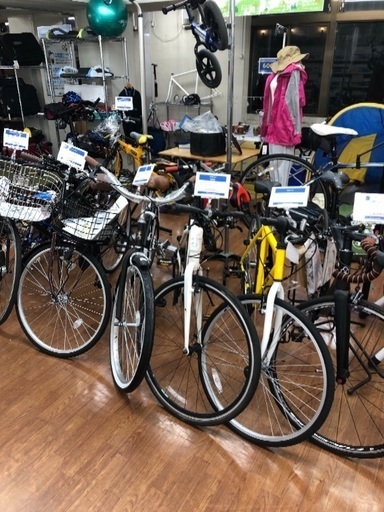 自転車あります！クロスバイクも19.800円（税別から）あります！