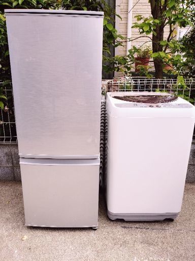これからの独り暮らしに最適なセットです。シャープ冷凍冷蔵庫『SJ-D17CS』2017年製\u0026シャープ全自動洗濯機『ES-FG55J-C』2009年製！