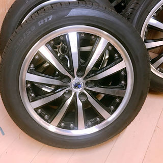 美品　STEINER　VS5 シュタイナー１７×７J　+55　１１４.３　ピレリ　タイヤ 215/50　 PIRELLI　PIRELLI POWERGY　4本セット