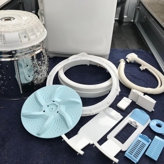取引中高年式2018年製東芝全自動洗濯機容量5キロ美品。千葉県内配送無料。設置無料。