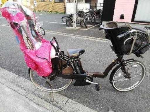 [訳あり]アンジェリーノ電動自転車　前後子ども乗せ
