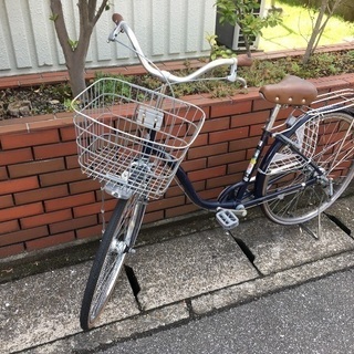 美品 オートライト付き 26インチ ブルー 自転車