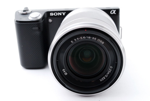 SONY NEX-5N ブラック レンズキット★極上美品★本物の一眼クオリティー♪外付けフラッシュ、新品SDカード、元箱付き！