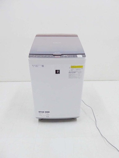 動作保証 美品 SHARP シャープ  プラズマクラスター タテ型洗濯乾燥機 ES-PX10B-T 10キロ 2018年製