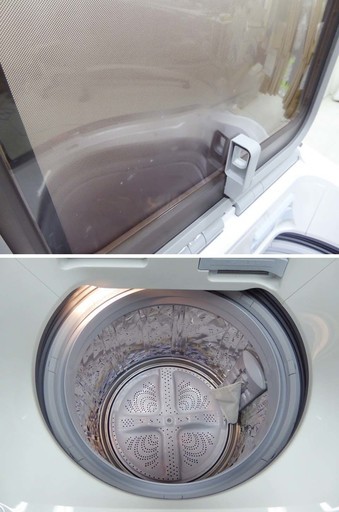動作保証 美品 SHARP シャープ プラズマクラスター タテ型洗濯乾燥機 ...