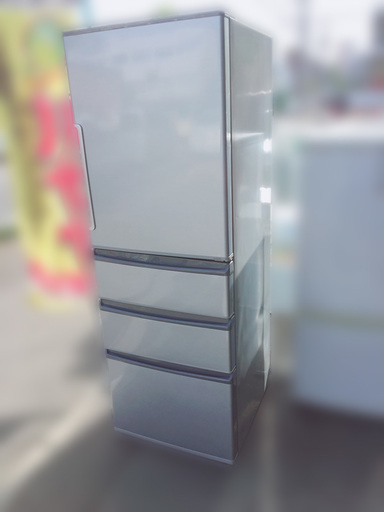 【自社配送は札幌市内限定】AQUA/アクア ノンフロン冷凍冷蔵庫 355L 2016年製 AQR-361E(S) 変色あり 格安