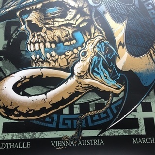 Metallica メタリカ2018Live350枚限定ポスター シルクスクリーン