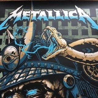 Metallica メタリカ2018Live350枚限定ポスター シルクスクリーン