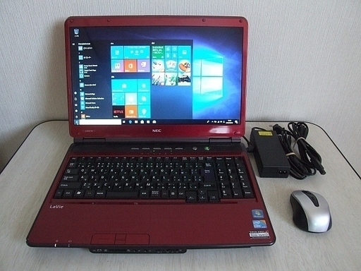 高速SSD240GB搭載　NEC NEC Lavie LL550/W　バッテリー不良